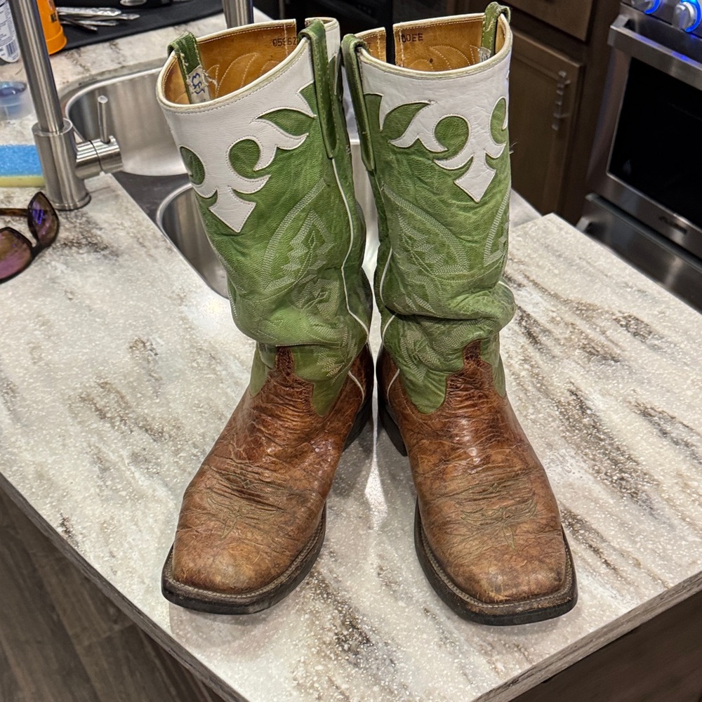 Anderson Bean Green and Brown Men's Boots